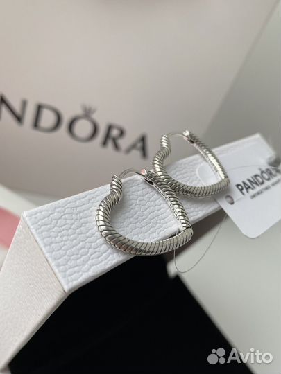 Серьги Pandora Сердца