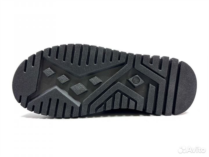 Полусапоги женские зимние натуральная кожа мех