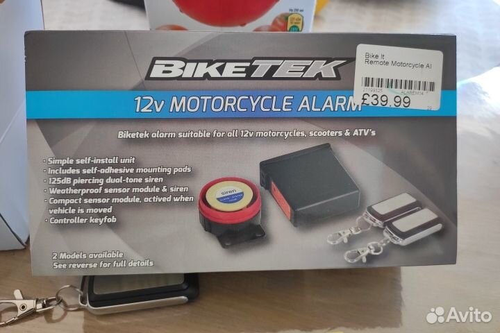 Сигнализация на мотоцикл biketek