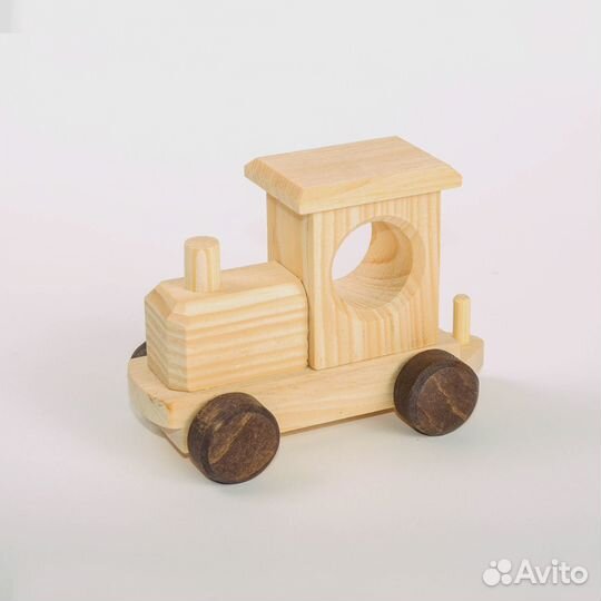 Игрушка деревянная Паровозик-Раскраска
