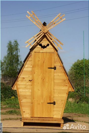 Уличный туалет деревянный JKT226