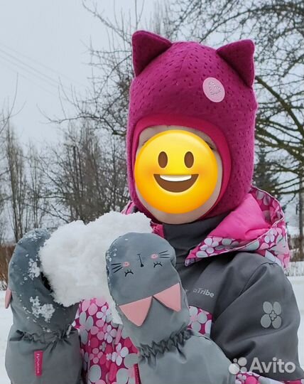 Шапка зимняя для девочки 52