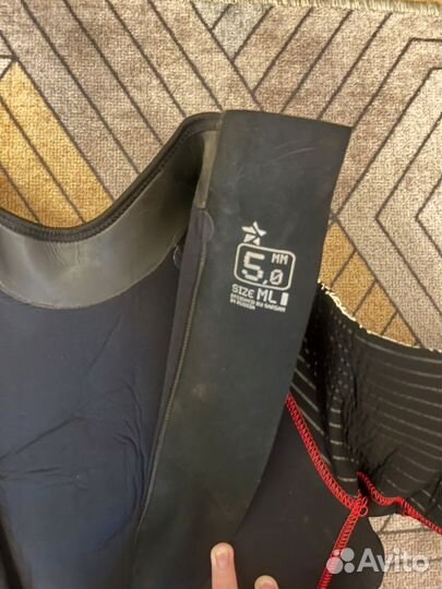 Гидрокостюм 5мм мужской