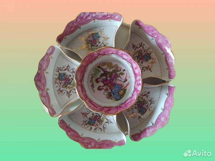 Менажница, Набор фарфоровой посуды