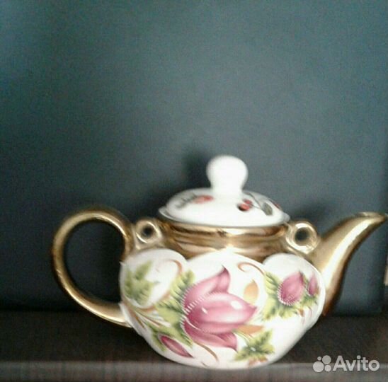 Большой доливной чайник и заварочный, СССР