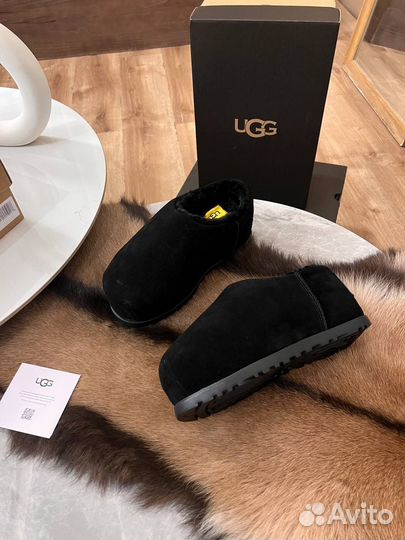 Угги замшевые UGG Pumped black