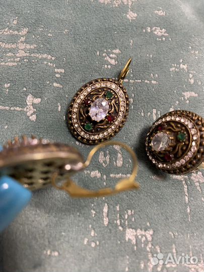 Комплект серьги, перстень