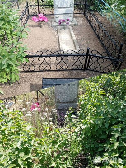 Уборка захоронения на кладбище