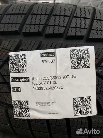 Goodyear UltraGrip Ice SUV 215/55 R18 99T