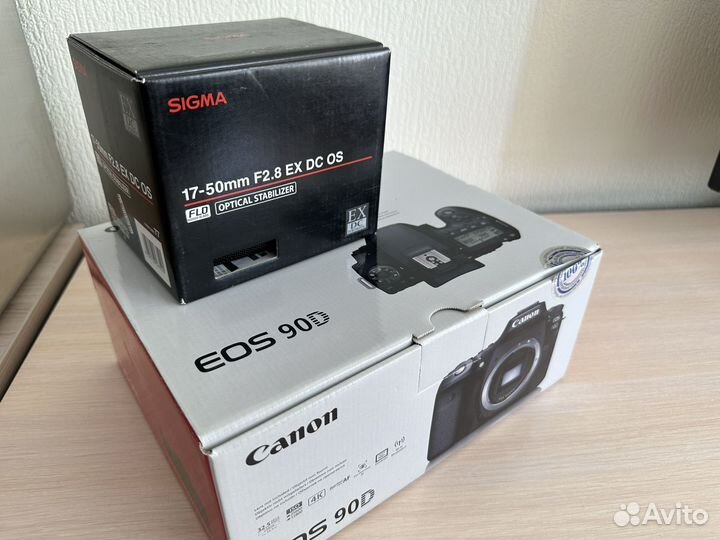 Canon 90D + sigma 17-50 2.8 ex+ canon 1EG(сумка)