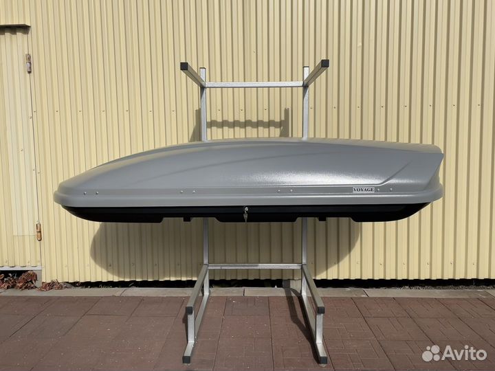 Автобокс Voyage 670л 235см цвет Серый матовый