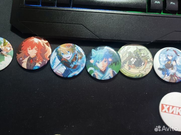 Значки с аниме anime genshin impact Данганронпа