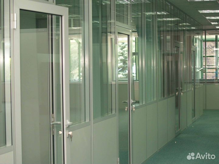 Двери стеклянные огнеупорные EIW60