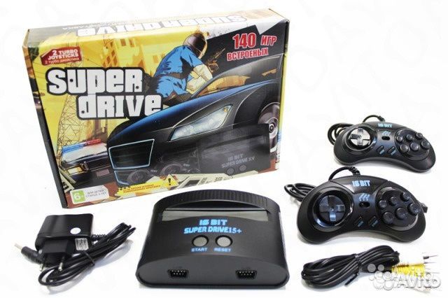 Игровая приставка Сега Супер Драйв 140 игр
