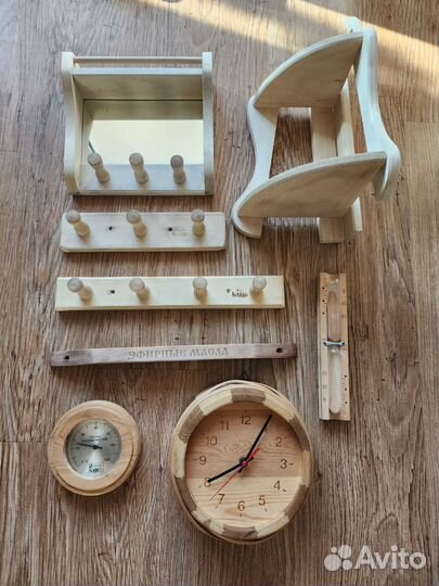 Все для бани и сауны. Часы Полка Термометр и др