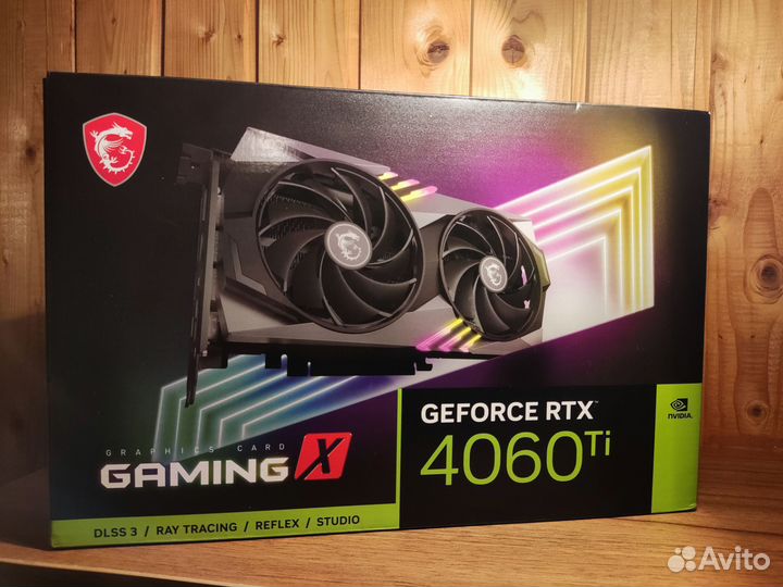 Новая Видеокарта MSI RTX4060Ti gaming X 8GB
