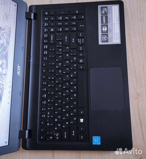 Мощный Аcer для работы, учебы, 8гб,4 ядра, ssd 128