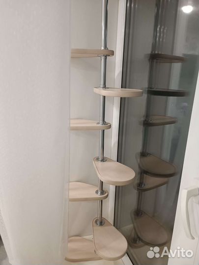 Полка для цветов на окно/распорная