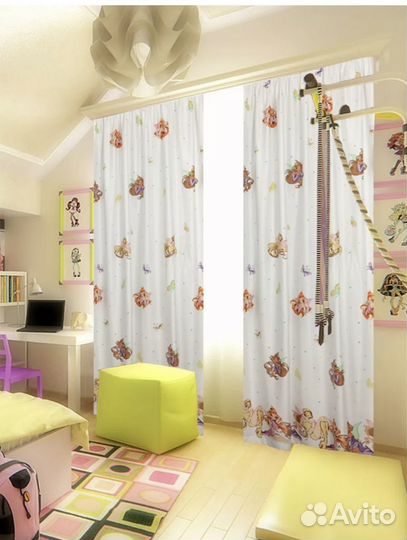 Шторы феи winx 2 штуки