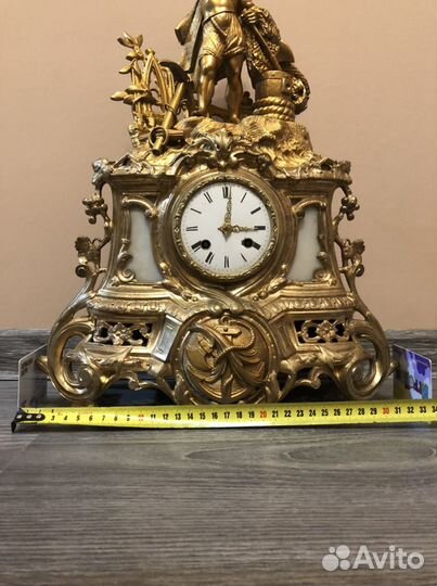 Каминные часы с боем XIX век Франция