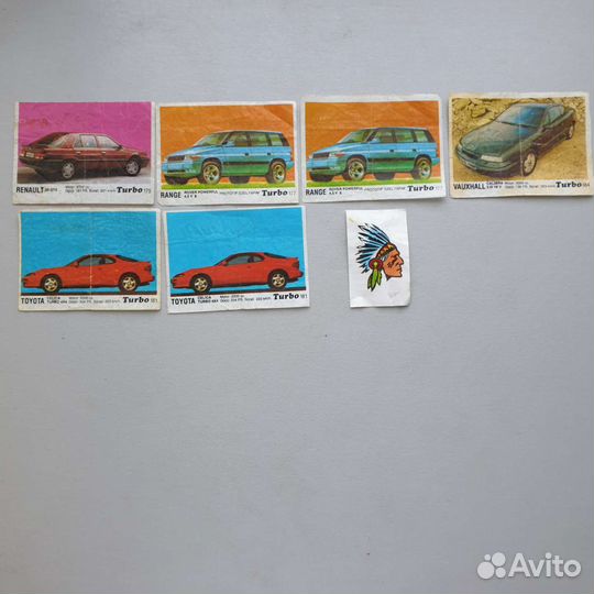 Вкладыши Turbo Турбо 3я серия (121-190)