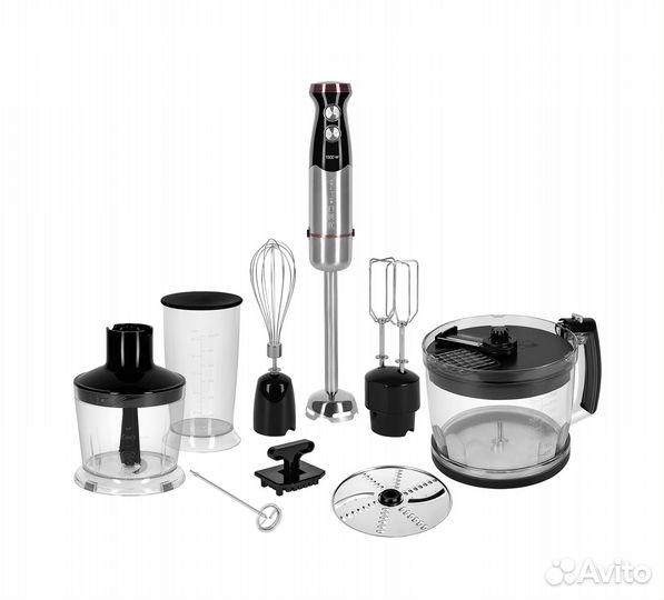 Погружной блендер RED solution RHB-CB2988, хром, б