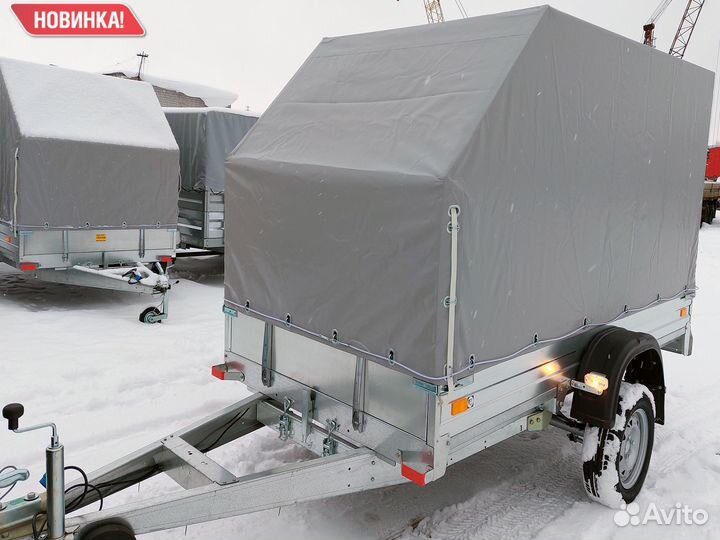 Прицеп легковой оцинкованный 2.7х1.4 с тентом