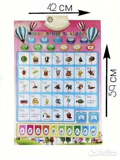 Говорящий плакат азбука для детей