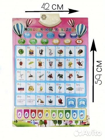 Говорящий плакат азбука для детей