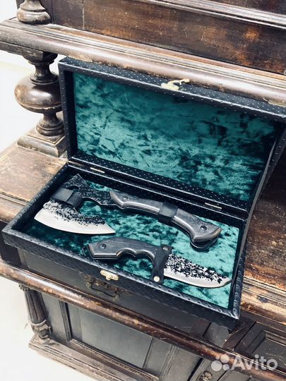 Мужской подарочный набор топор + нож