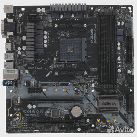 Материнская плата ASRock B450M Pro4 Сокет ам4 купить в Санкт-Петербурге ...