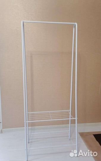 Вешалка напольная с полочками