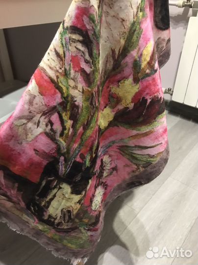 Палантин тонкая шерсть