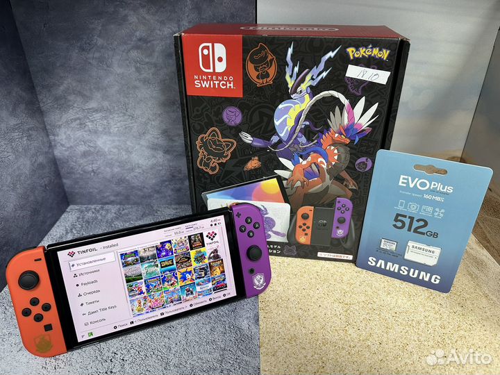 Nintendo switch Oled + Чип + Игры