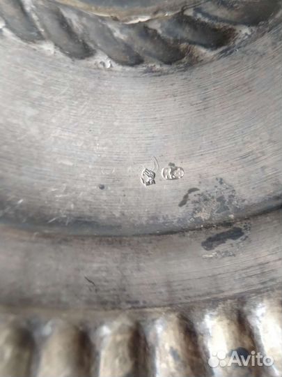 Серебряная конфетница известного мастера