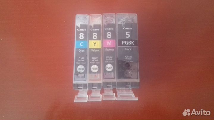 Картриджи Canon PGI-5BK, CLI-8C/M/Y