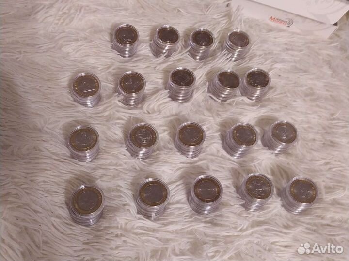 Биметаллические 10-рублевые монеты 2000-2022г.г