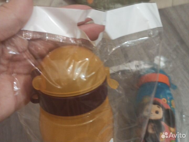 Бутылочка детская для воды с трубочкой 400мл