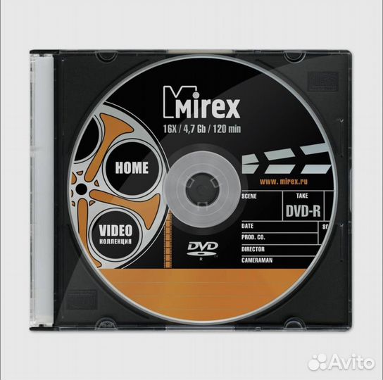 Пустой dvd диск Mirex 16X / 4,7Gb / 120min