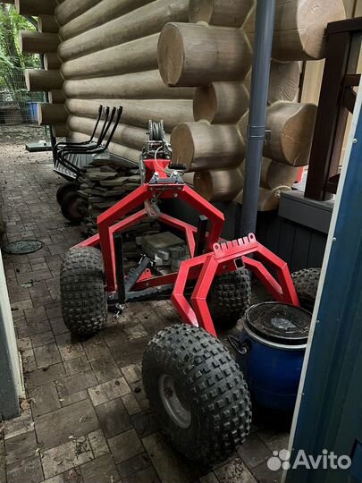 Прицеп на квадроцикл для перевозки длинных бревен