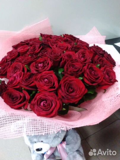 Цветы розы букет