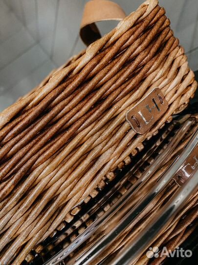 Корзиночка под чайные пакетики с кож ручками