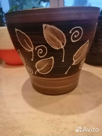 Горшки керамический, пластиковый