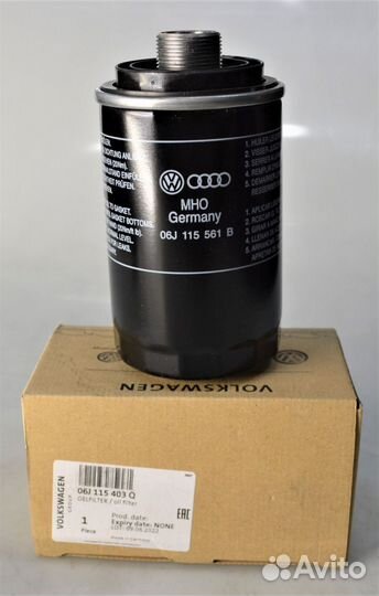 Фильтр масляный для 1.8/2.0tfsi 06J115403Q VAG