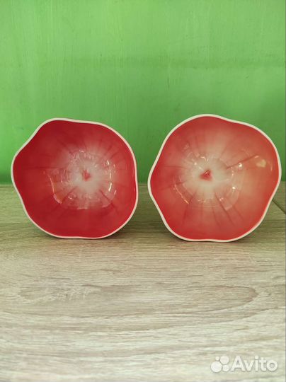 Креманки Клубника. Новые. Фарфор