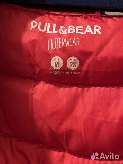 Пуховик легкий pull and bear