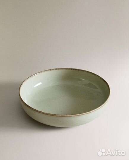 Zara home Фарфоровая суповая тарелка