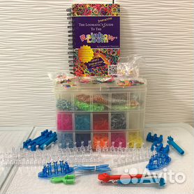 Резинки для плетения сине зелёный solid bands teal Rainbow Loom B0023