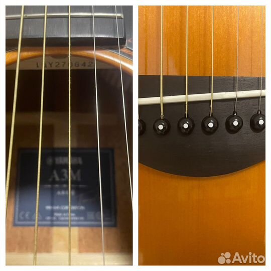 Гитара электро акустическая yamaha a3m