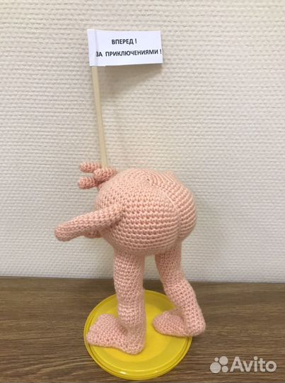 Вязаные игрушки ручной работы, рукопоп